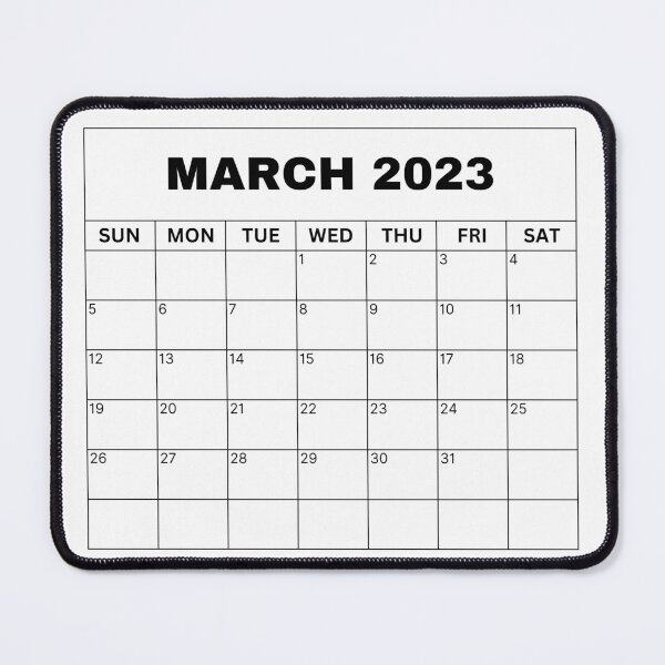 Item preview, March Calendar 2023 designed and sold by Binsagar.