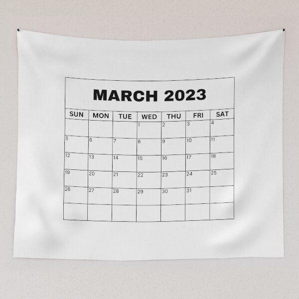 Item preview, March Calendar 2023 designed and sold by Binsagar.