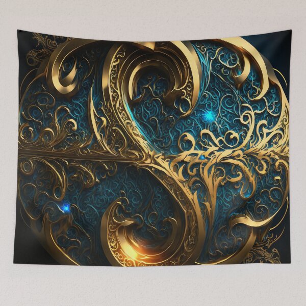 Item preview, Pattern - black/gold elegance v0.2 designed and sold by EnjoyDigitalArt.