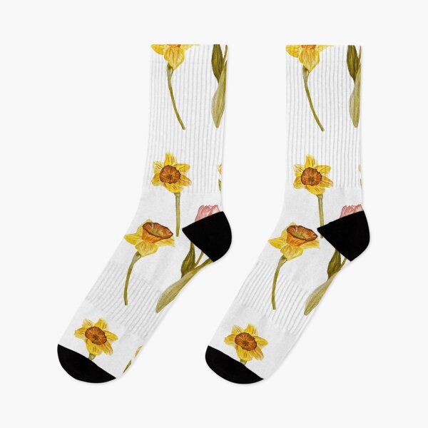 Item preview, Daffodil tulip snowdrop Easter a seamless pattern designed and sold by Yana Mustafina | Boho Soulful Designs.