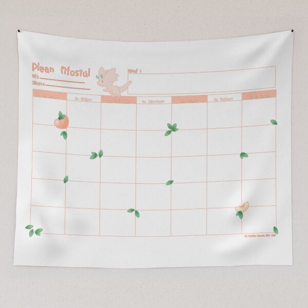 Item preview, Dandelion Daemons  - Peach Planner (Irish) designed and sold by Sarah Reed.