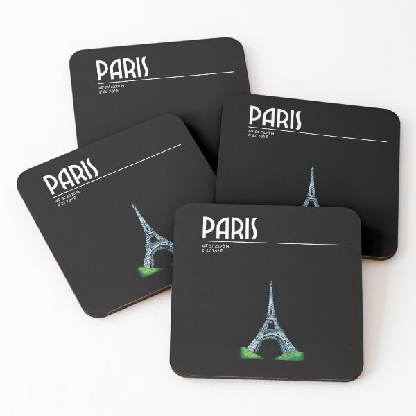 Item preview, Paris France, Eiffel Tower, coordinates designed and sold by STELATO.