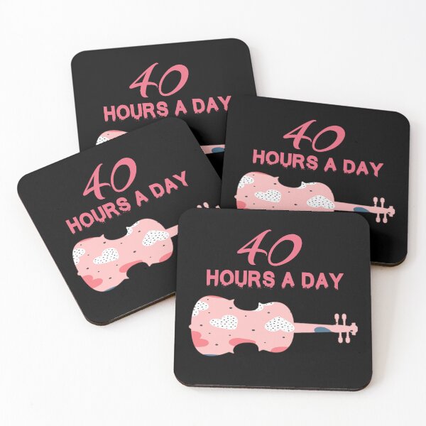 Item preview, I Practice 40 Hours A Day - A Violin Quote designed and sold by TheGreedyCrypto.