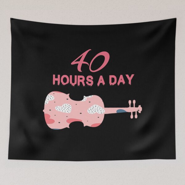 Item preview, I Practice 40 Hours A Day - A Violin Quote designed and sold by TheGreedyCrypto.