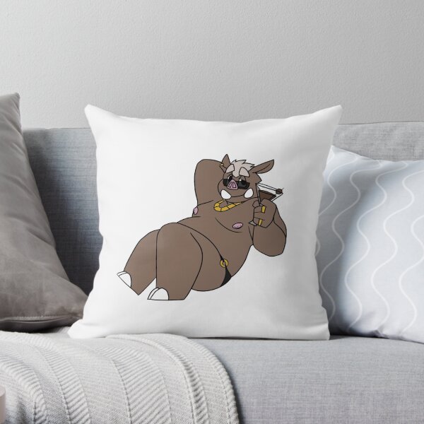 Bad Boar Throw Pillow