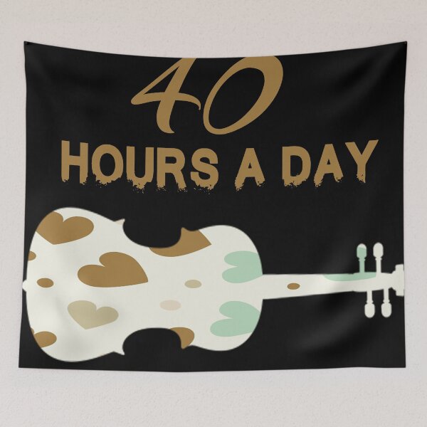 Item preview, I Practice 40 Hours A Day - A Violin Quote designed and sold by TheGreedyCrypto.