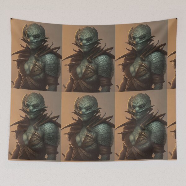 Item preview, Alien Turtle man warrior  designed and sold by Cryptobowdy.