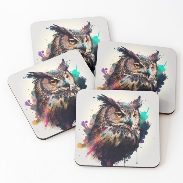 Item preview, Abstract owl designed and sold by lokirick.