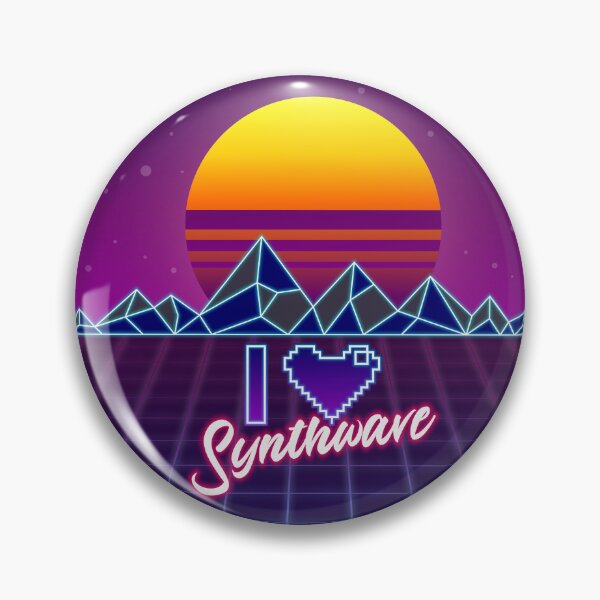 Artikelvorschau, Ich LIEBE SYNTHWAVE ❤ entworfen und verkauft von Mannaz Creative Shop.