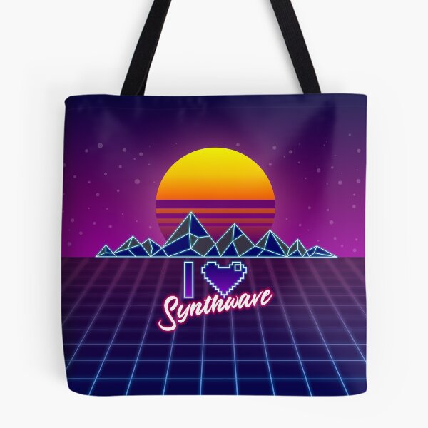 Item preview, I LOVE SYNTHWAVE ❤ designed and sold by Mannaz Creative Shop.