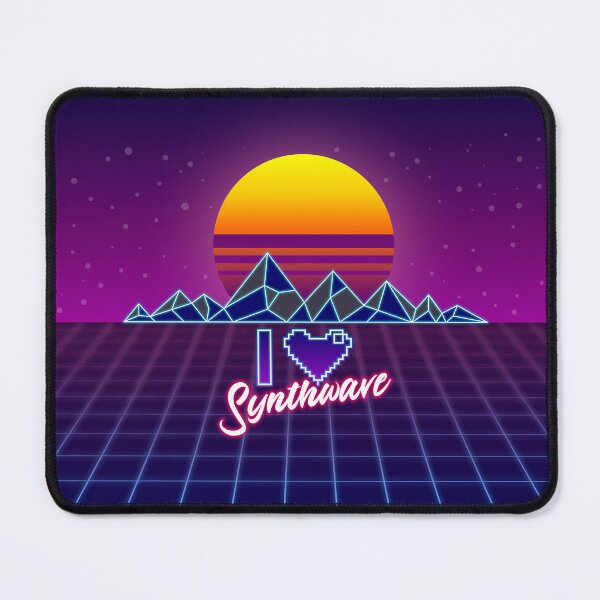Item preview, I LOVE SYNTHWAVE ❤ designed and sold by Mannaz Creative Shop.