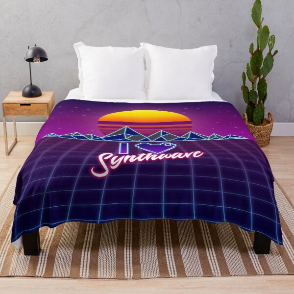 Item preview, I LOVE SYNTHWAVE ❤ designed and sold by Mannaz Creative Shop.