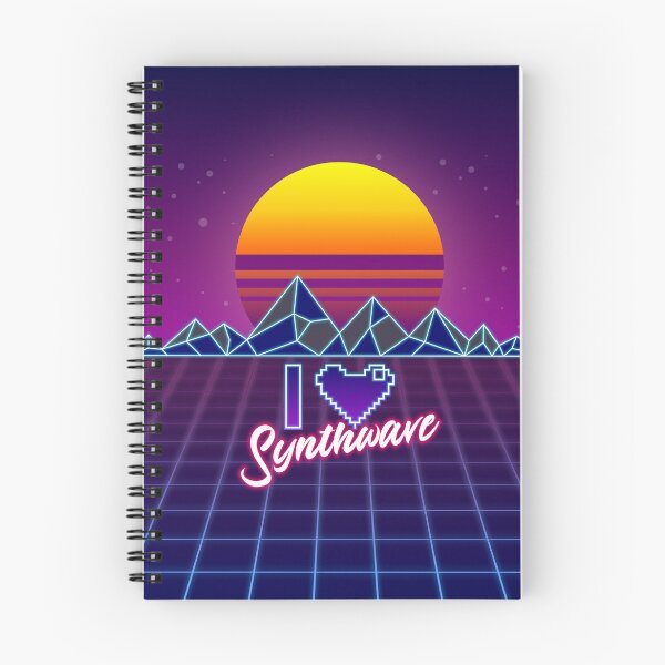Item preview, I LOVE SYNTHWAVE ❤ designed and sold by Mannaz Creative Shop.