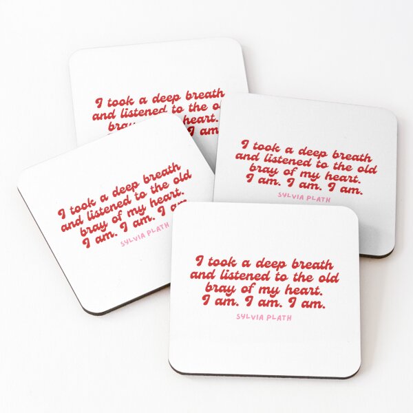 Item preview, I am- Aesthetic Sylvia Plath quote retro   designed and sold by MomFreakBoutiq.