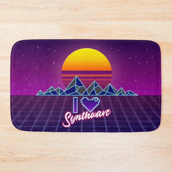 Item preview, I LOVE SYNTHWAVE ❤ designed and sold by Mannaz Creative Shop.