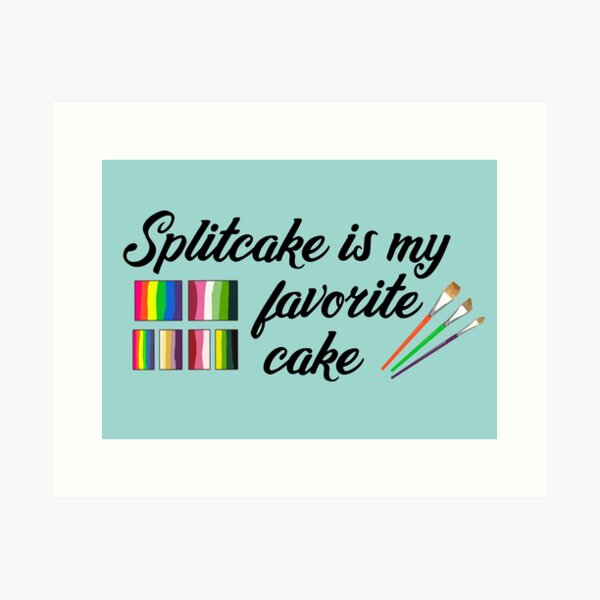 Item preview, Splitcake is my favorite cake designed and sold by PurrfectCorner.