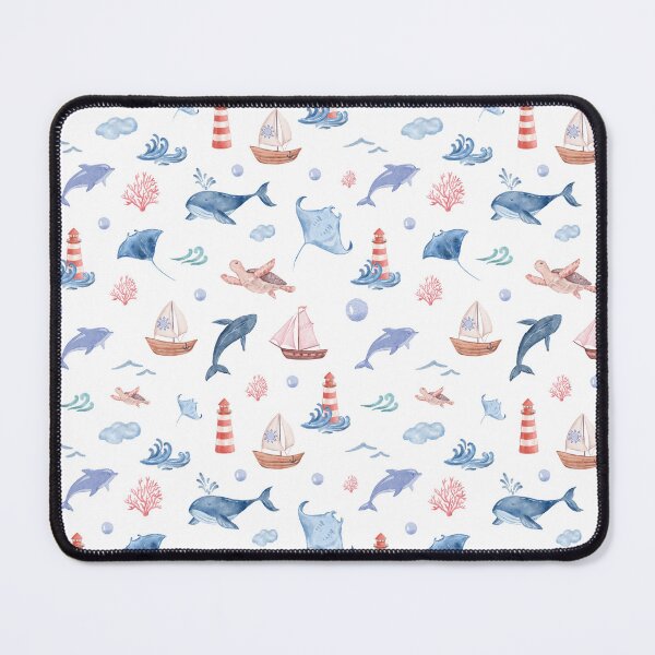 Item preview, Nautical Seamless Pattern designed and sold by origamidesignsa.