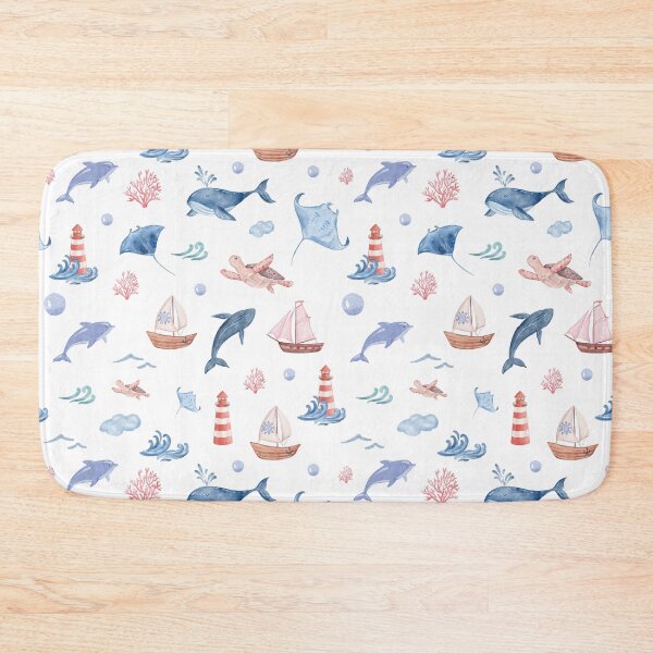 Item preview, Nautical Seamless Pattern designed and sold by origamidesignsa.