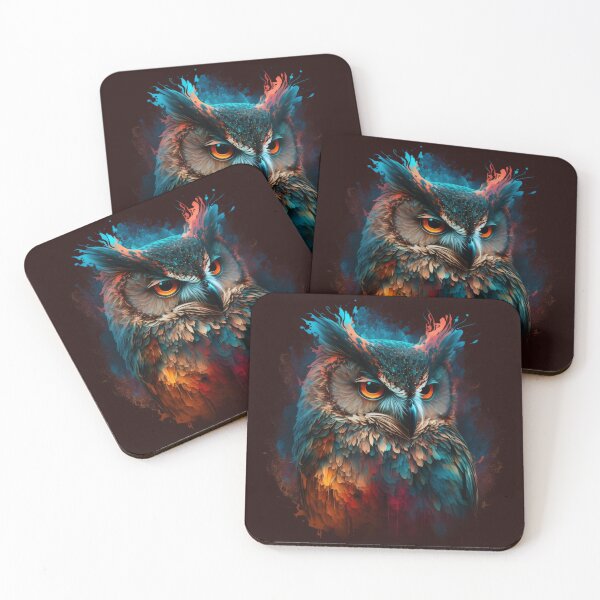 Item preview, An owl in an abstract design designed and sold by lokirick.