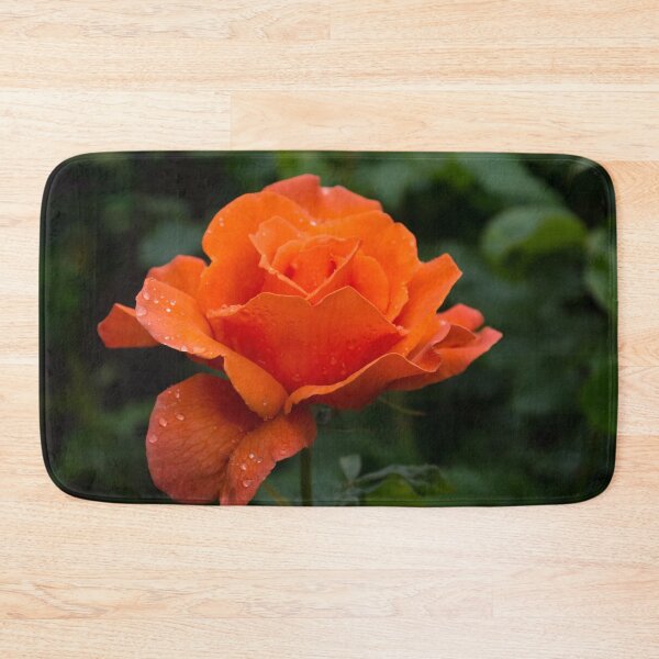 Item preview, Wet Beauty - Hot Orange Rose with Raindrops designed and sold by Georgia Mizuleva.