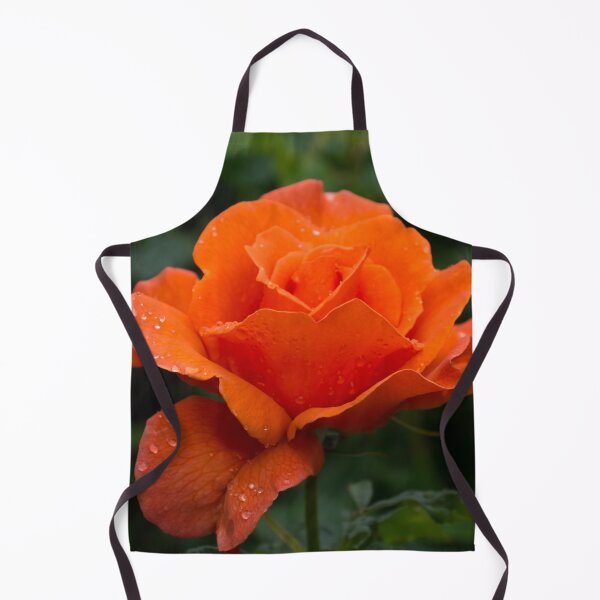 Item preview, Wet Beauty - Hot Orange Rose with Raindrops designed and sold by Georgia Mizuleva.
