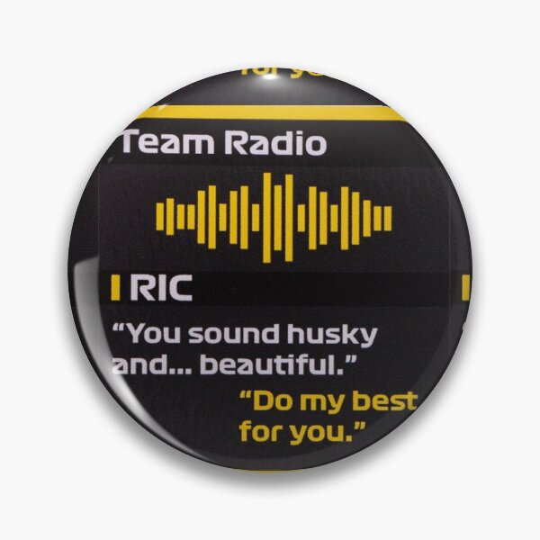 Item preview, Daniel Ricciardo's Team Radio, Formula 1 designed and sold by lunarrcreations.