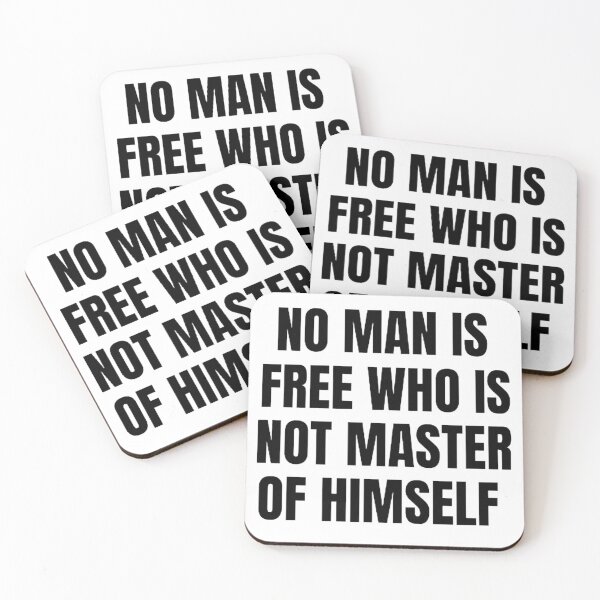 Item preview, No Man Is Free Who Is Not Master Of Himself designed and sold by mystylecorner.