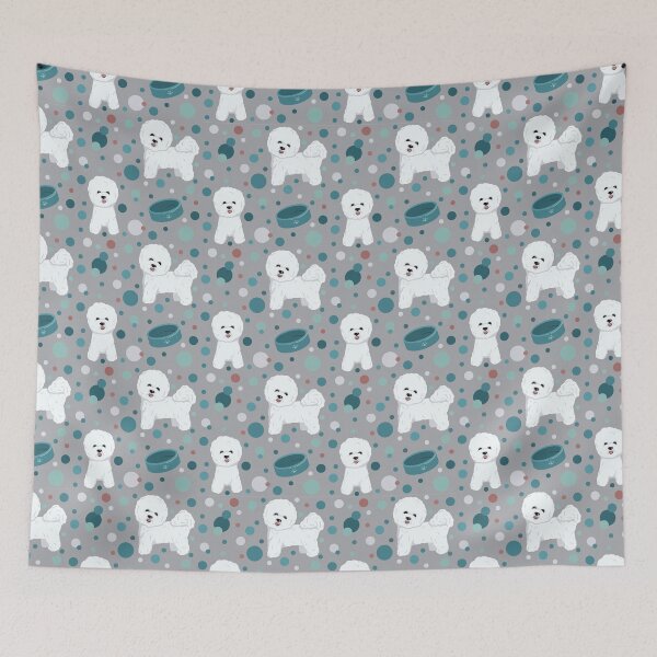 Item preview, Bichon Frise dog pattern designed and sold by Mari Anrua.
