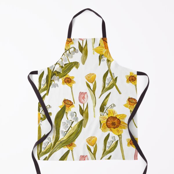Item preview, Daffodil tulip snowdrop Easter an ornate pattern designed and sold by Yana Mustafina | Boho Soulful Designs.