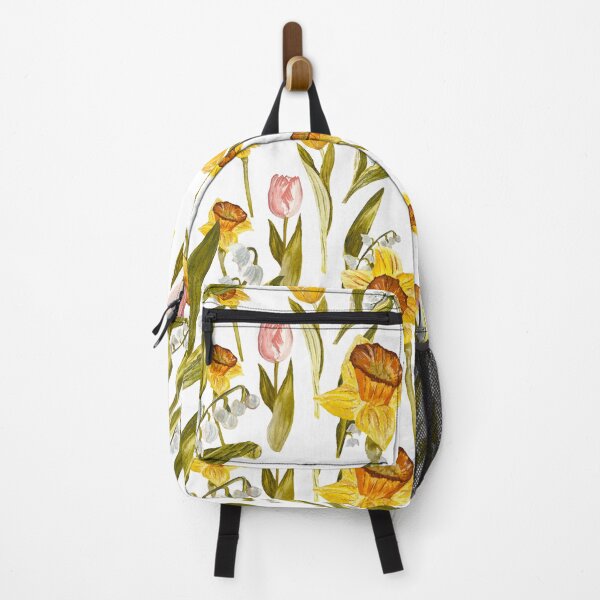 Item preview, Daffodil tulip snowdrop Easter an ornate pattern designed and sold by Yana Mustafina | Boho Soulful Designs.