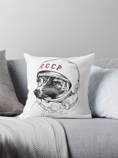 Vista previa del artículo con la obra «Laika, space traveler», diseñado y vendido por celestecia.