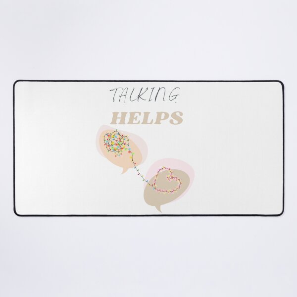 Item preview, Talking Helps Mental Health Awareness designed and sold by BeBraveStore.