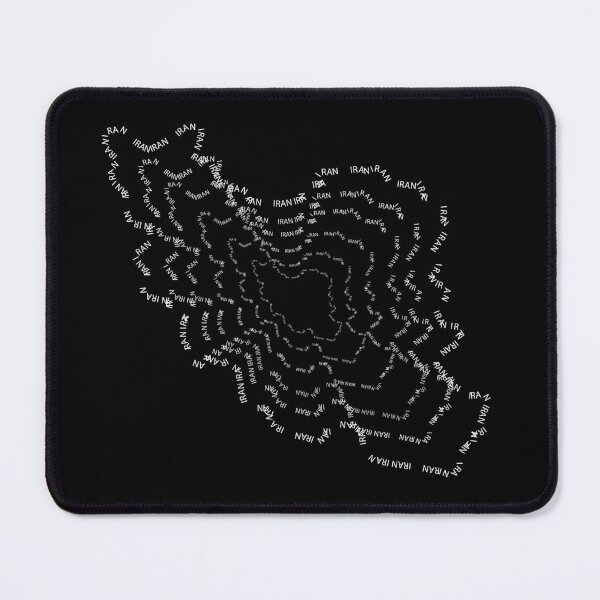 Item preview, Typographic Map IRAN designed and sold by M3PicsStudio.