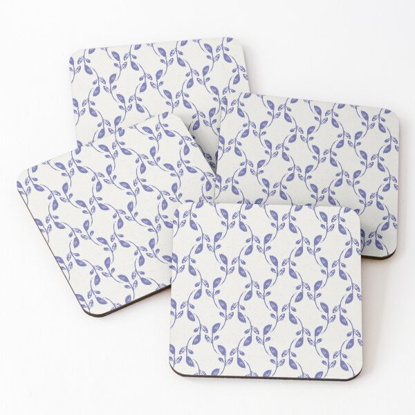 Item preview, Purple leaves over beige gray background designed and sold by marufemia.