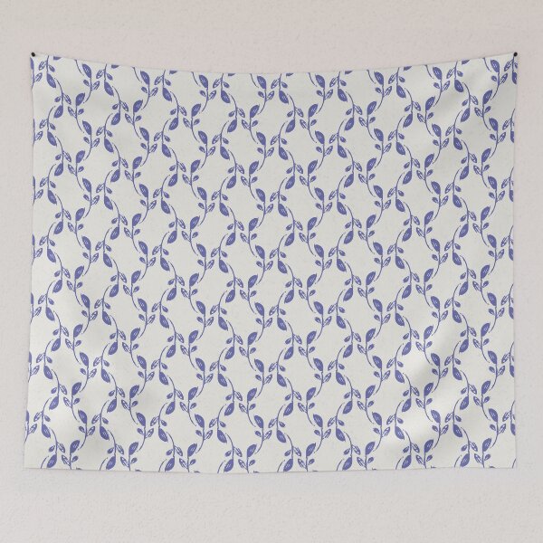 Item preview, Purple leaves over beige gray background designed and sold by marufemia.