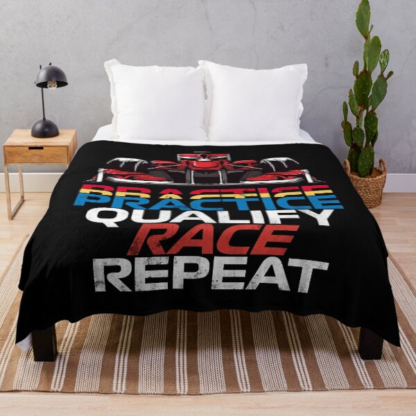 Item preview, Practice Qualify Race Repeat Formula Racing Distressed designed and sold by reval-store.