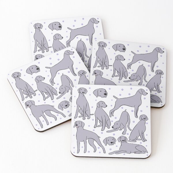 Item preview, weimaraner Illustration pattern  designed and sold by Yarafantasyart.