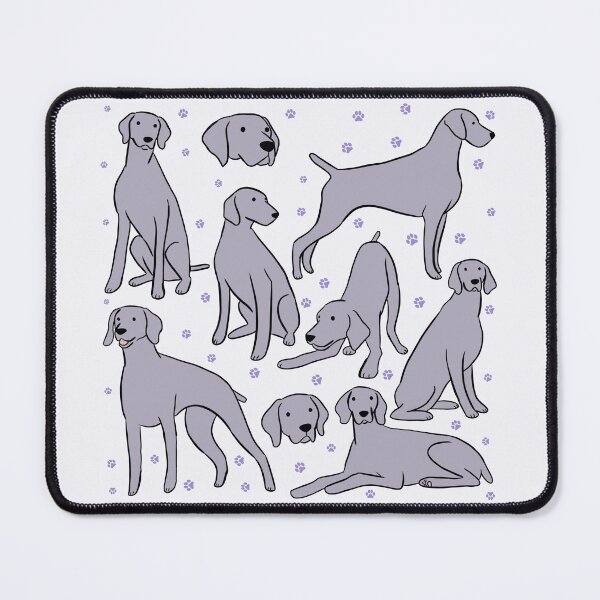 Item preview, weimaraner Illustration pattern designed and sold by Yarafantasyart.