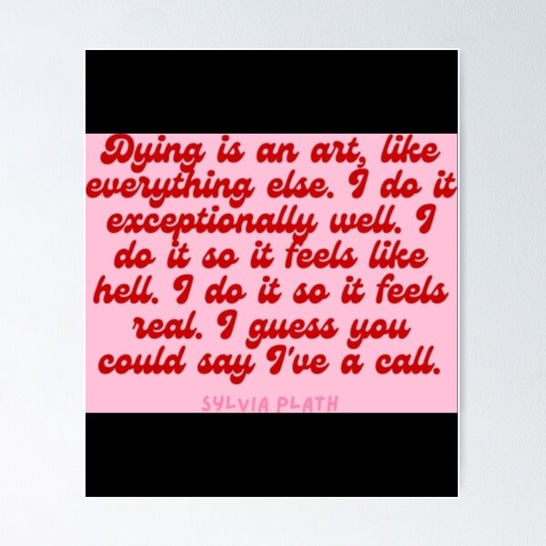 Item preview, Dying is an art- Aesthetic Sylvia Plath quote retro Chiffon Top designed and sold by ArtilyStoress.