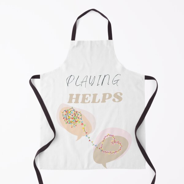 Item preview, Playing Helps Mental Health Awareness Black designed and sold by BeBraveStore.