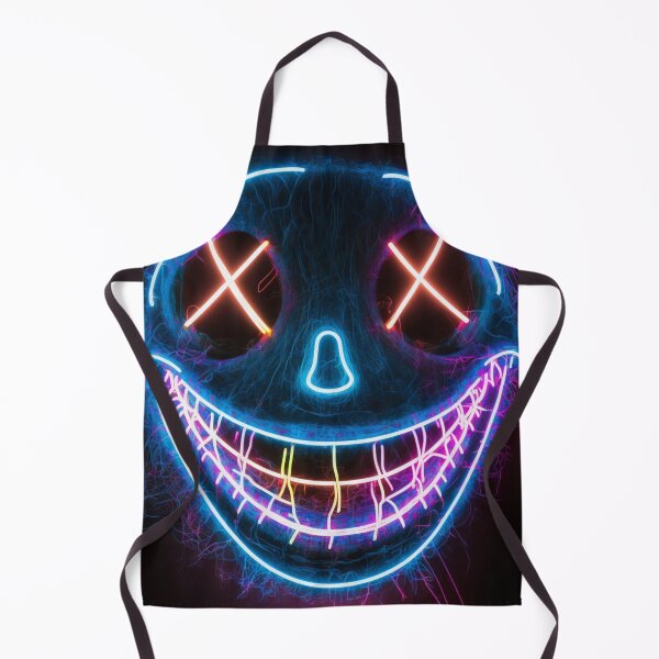 Item preview, Cross Smiley Face In Neon designed and sold by letsgetinspired.