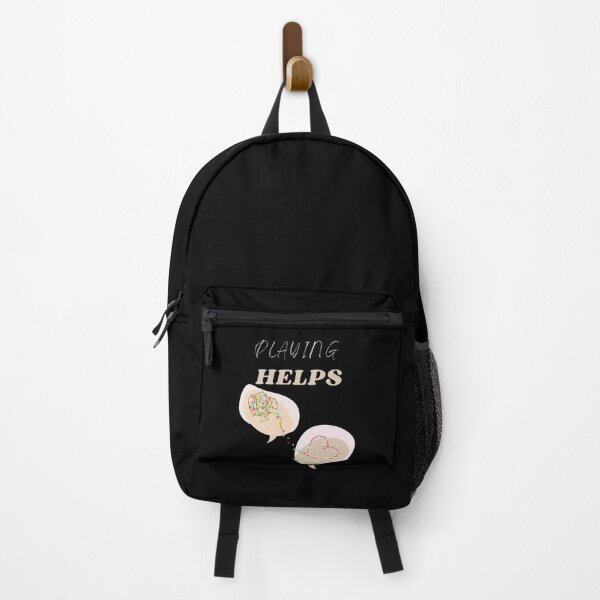 Item preview, Playing Helps Mental Health Awareness Black designed and sold by BeBraveStore.