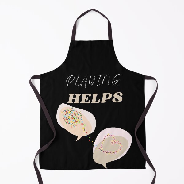 Item preview, Playing Helps Mental Health Awareness Black designed and sold by BeBraveStore.