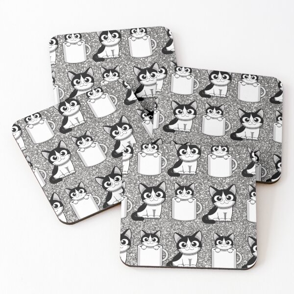 Item preview, Cats, black white theme designed and sold by HarriPaloma.