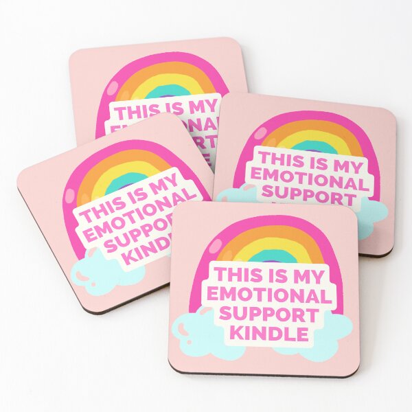 Item preview, this is my emotional support kindle - positive vibes designed and sold by art-and-sticker.