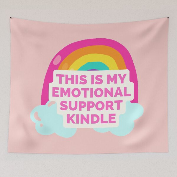 Item preview, this is my emotional support kindle - positive vibes designed and sold by art-and-sticker.