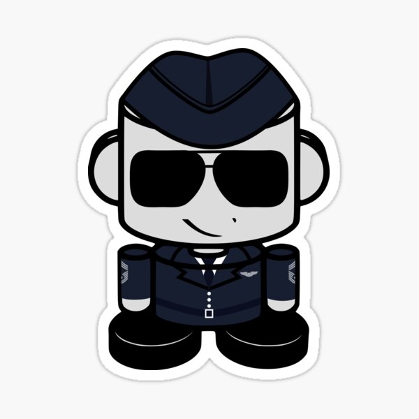 HERO'BOT Pilot Wilbur Orville Sticker