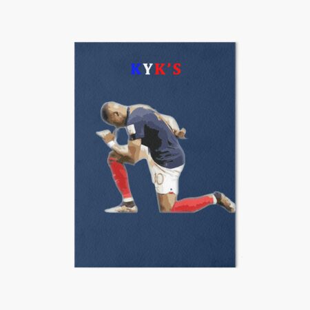 football poster  Mbappe gift Art Board Print for Sale by