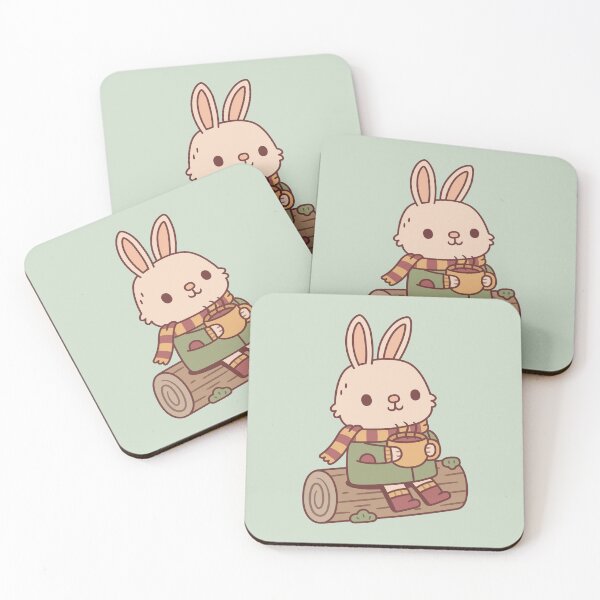 Item preview, Cute Bunny Rabbit With Hot Coffee designed and sold by rustydoodle.
