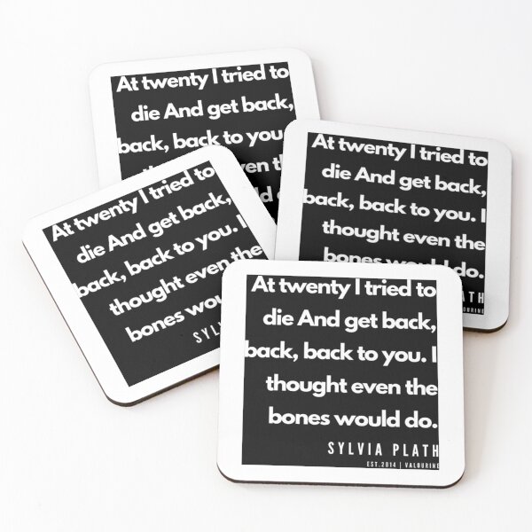 Item preview, 80   Sylvia Plath Quotes  190604   designed and sold by MorallyGrayand.